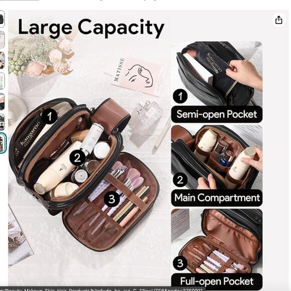 Travel Toiletry Bag with Gift Box. NEW - Picture 7 of 7